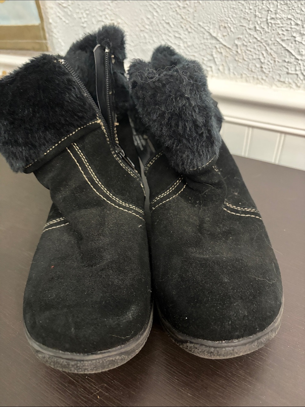 Bare Traps black Faux-Fur Lined Winter Boots